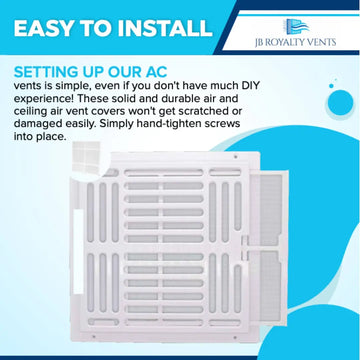 Premium Vent Filter Installation Kit | Ceiling Registers, Vent, and Filter Kit